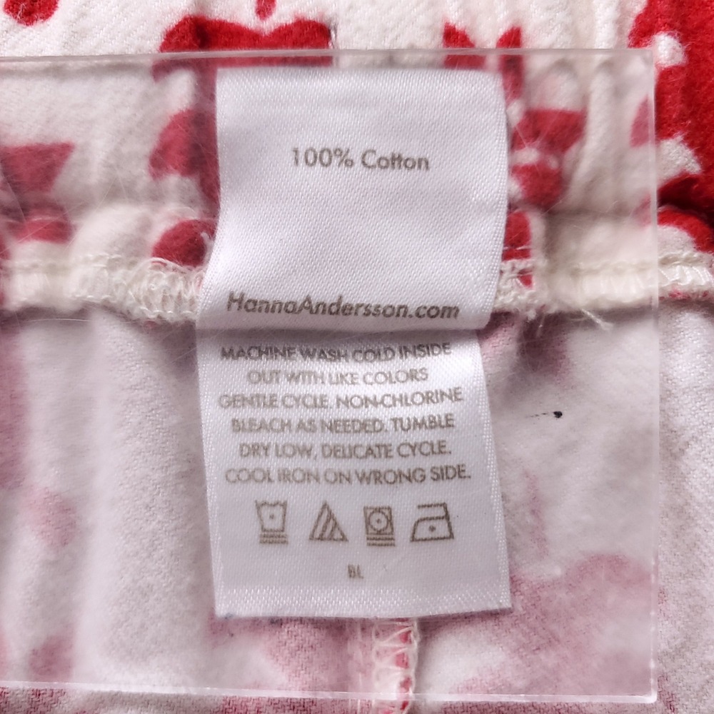 Hanna Andersson Flannel Pajama Pants Women L Red White Holiday Nordic Hygge Cozy - Picture 6 of 7